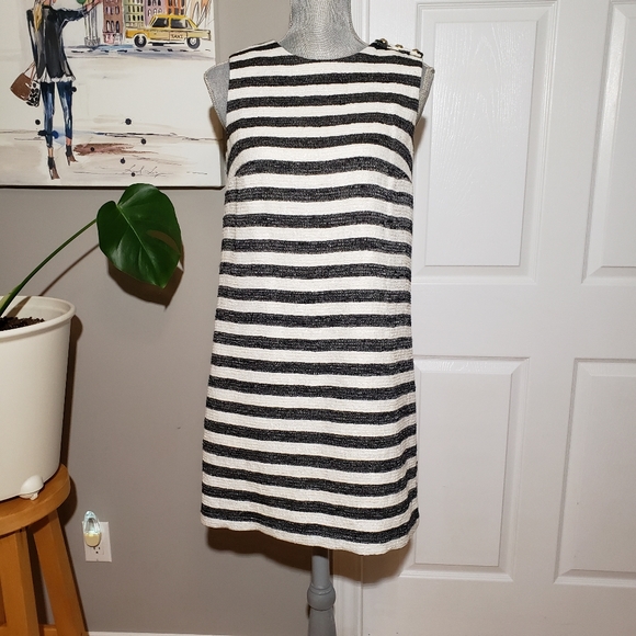 Massimo Dutti Dresses & Skirts - MASSIMO DUTTI striped tweed shift dress